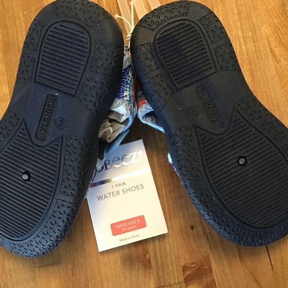 Robeez  Spiral Tie Dye Slip Resistant Neoprene, Water, Pool Play Shoes Toddler 8 - Picture 5 of 7